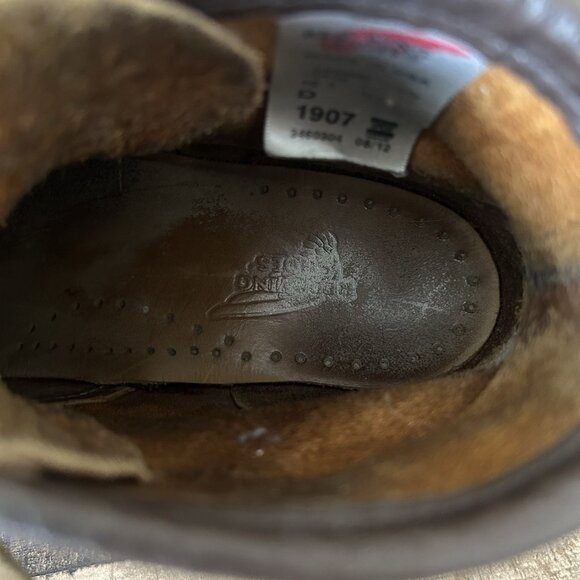 Red Wing 1907 Heritage Moc Toe Work Boots Mens 10 D - Picture 7 of 12